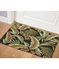 Dalyn Indoor/Outdoor Tropics TC1 Black Washable 1'8" x 2'6" Rug