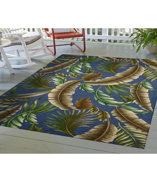 Dalyn Indoor/Outdoor Tropics TC1 Indigo Washable 5' x 7'6" Rug