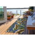 Dalyn Indoor/Outdoor Tropics TC1 Indigo Washable 2'3" x 7'6" Runner Rug