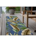 Dalyn Indoor/Outdoor Tropics TC1 Indigo Washable 2'3" x 7'6" Runner Rug