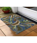 Dalyn Indoor/Outdoor Tropics TC1 Indigo Washable 1'8" x 2'6" Rug