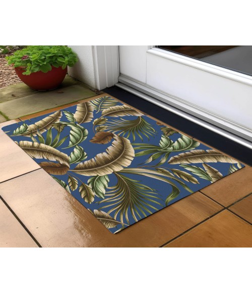 Dalyn Indoor/Outdoor Tropics TC1 Indigo Washable 1'8" x 2'6" Rug