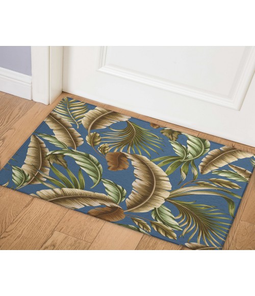 Dalyn Indoor/Outdoor Tropics TC1 Indigo Washable 1'8" x 2'6" Rug