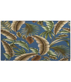Dalyn Indoor/Outdoor Tropics TC1 Indigo Washable 1'8" x 2'6" Rug