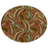 Dalyn Indoor/Outdoor Tropics TC1 Paprika Washable 8' x 8' Round Rug