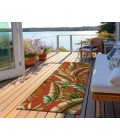 Dalyn Indoor/Outdoor Tropics TC1 Paprika Washable 2'3" x 7'6" Runner Rug