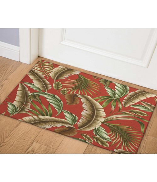 Dalyn Indoor/Outdoor Tropics TC1 Paprika Washable 1'8" x 2'6" Rug