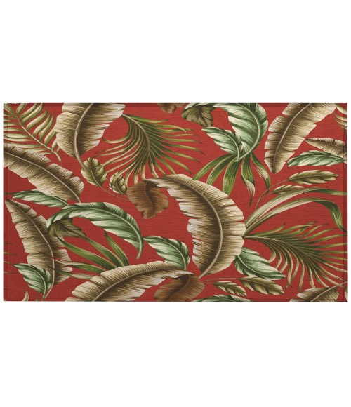 Dalyn Indoor/Outdoor Tropics TC1 Paprika Washable 1'8" x 2'6" Rug