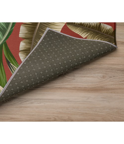 Dalyn Indoor/Outdoor Tropics TC1 Paprika Washable 5' x 7'6" Rug
