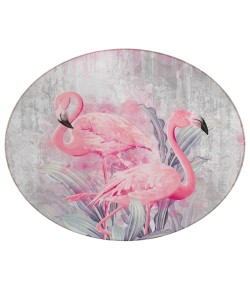 Dalyn Indoor/Outdoor Tropics TC2 Silver Washable 8' x 8' Round Rug