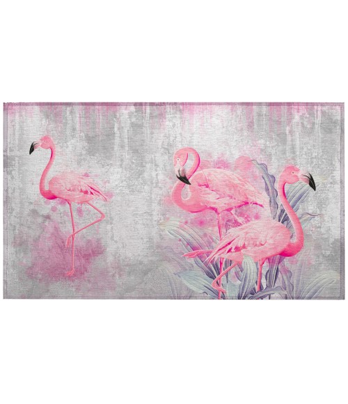 Dalyn Indoor/Outdoor Tropics TC2 Silver Washable 1'8" x 2'6" Rug