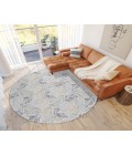 Dalyn Indoor/Outdoor Tropics TC3 Grey Washable 8' x 8' Round Rug