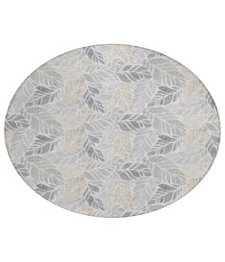 Dalyn Indoor/Outdoor Tropics TC3 Grey Washable 8' x 8' Round Rug