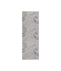 Dalyn Indoor/Outdoor Tropics TC3 Grey Washable 2'3" x 7'6" Runner Rug