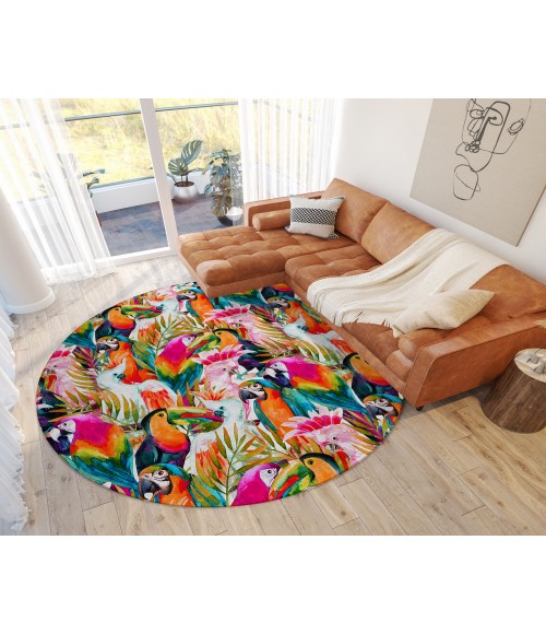 Dalyn Tropics Rug Dalyn Indoor/Outdoor Tropics TC5 Confetti Washable 8' x 8' Round Rug
