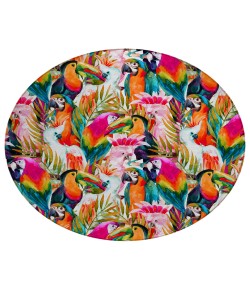 Dalyn Indoor/Outdoor Tropics TC5 Confetti Washable 8' x 8' Round Rug