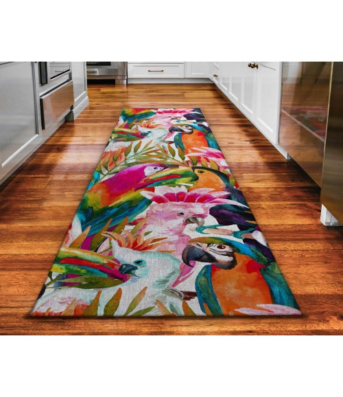 Dalyn Indoor/Outdoor Tropics TC5 Confetti Washable 2'3" x 7'6" Runner Rug
