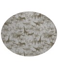Dalyn Indoor/Outdoor Tropics TC7 Grey Washable 8' x 8' Round Rug