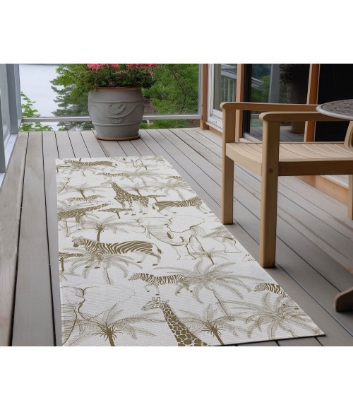 Dalyn Tropics Rug Dalyn Indoor/Outdoor Tropics TC7 Grey Washable 2'3" x 7'6" Runner Rug