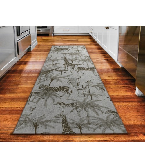 Dalyn Tropics Rug Dalyn Indoor/Outdoor Tropics TC7 Grey Washable 2'3" x 7'6" Runner Rug