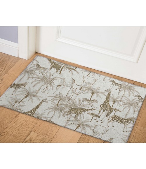 Dalyn Tropics Rug Dalyn Indoor/Outdoor Tropics TC7 Grey Washable 1'8" x 2'6" Rug