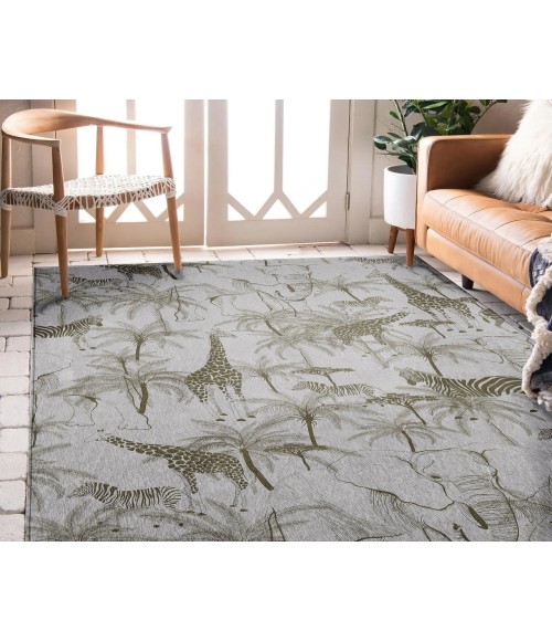 Dalyn Tropics Rug Dalyn Indoor/Outdoor Tropics TC7 Grey Washable 2'6" x 3'10" Rug