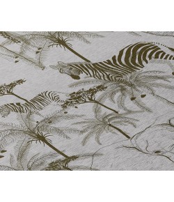 Dalyn Indoor/Outdoor Tropics TC7 Grey Washable 8' x 8' Round Rug