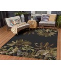 Dalyn Tropics Rug Dalyn Indoor/Outdoor Tropics TC8 Black Washable 9' x 12' Rug