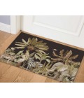 Dalyn Tropics Rug Dalyn Indoor/Outdoor Tropics TC8 Black Washable 1'8" x 2'6" Rug