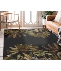 Dalyn Tropics Rug Dalyn Indoor/Outdoor Tropics TC8 Black Washable 9' x 12' Rug