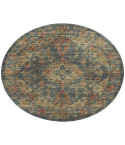 Dalyn Tuscany TU13 Teal 8' x 8' Round Rug