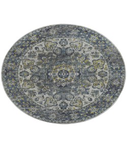 Dalyn Tuscany TU1 Silver 8' x 8' Round Rug