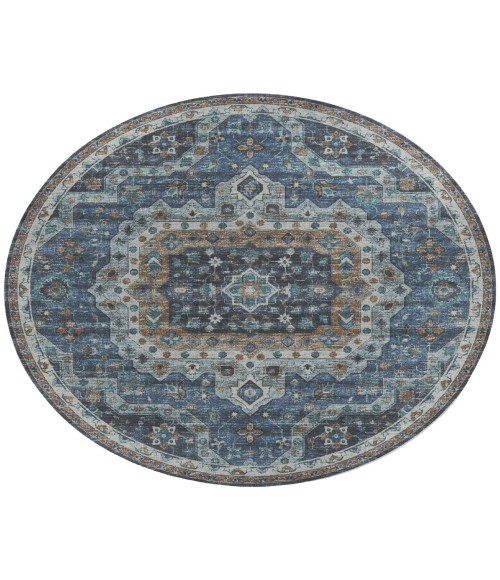 Dalyn Tuscany Rug Dalyn Tuscany TU4 Blue 6' x 6' Round Rug
