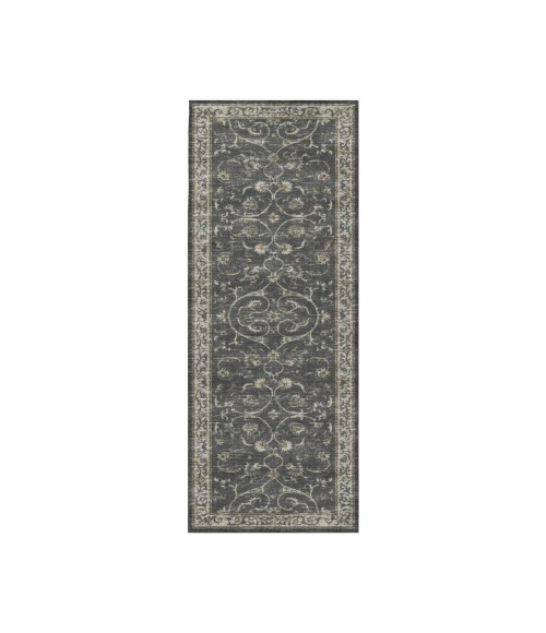 Dalyn Tuscany TU6 Charcoal 2'6" x 12' Runner Rug