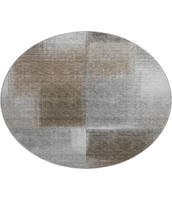 Dalyn Luxury Washable Trevi TV10 Pewter 8' x 8' Round Rug