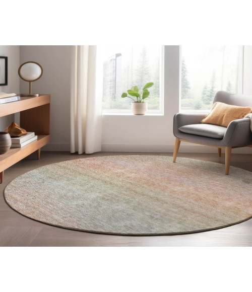Dalyn Luxury Washable Trevi TV11 Coral 8' x 8' Round Rug