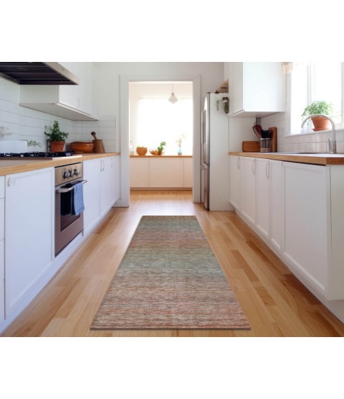 Dalyn Luxury Washable Trevi TV11 Coral 2'3" x 7'6" Runner Rug