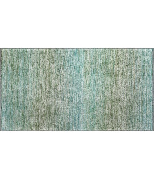 Dalyn Luxury Washable Trevi TV11 Teal 1'8" x 2'6" Rug
