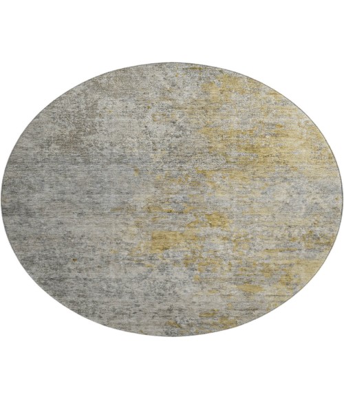 Dalyn Luxury Washable Trevi TV13 Gray 8' x 8' Round Rug