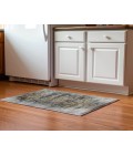 Dalyn Luxury Washable Trevi TV14 Gray 1'8" x 2'6" Rug