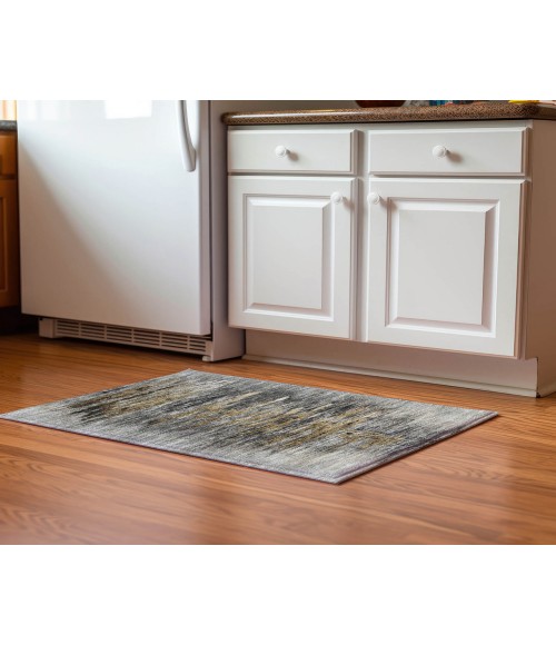 Dalyn Luxury Washable Trevi TV14 Gray 1'8" x 2'6" Rug