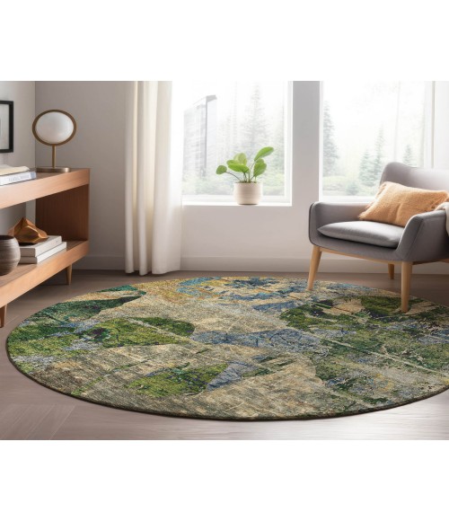 Dalyn Luxury Washable Trevi TV15 Taupe 8' x 8' Round Rug