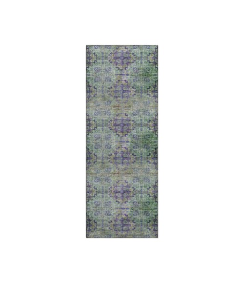 Dalyn Luxury Washable Trevi TV16 Purple 2'3" x 7'6" Runner Rug