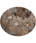 Dalyn Luxury Washable Trevi TV17 Paprika 8' x 8' Round Rug