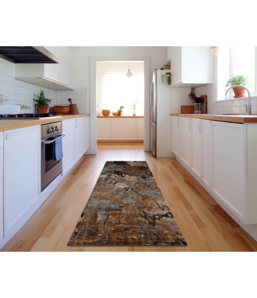 Dalyn Luxury Washable Trevi TV17 Paprika 2'3" x 7'6" Runner Rug