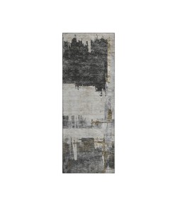 Dalyn Luxury Washable Trevi TV18 Gray 2'3" x 7'6" Runner Rug