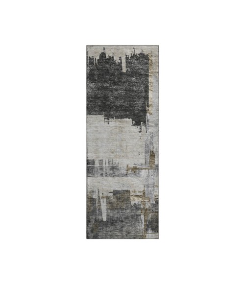 Dalyn Luxury Washable Trevi TV18 Gray 2'3" x 7'6" Runner Rug