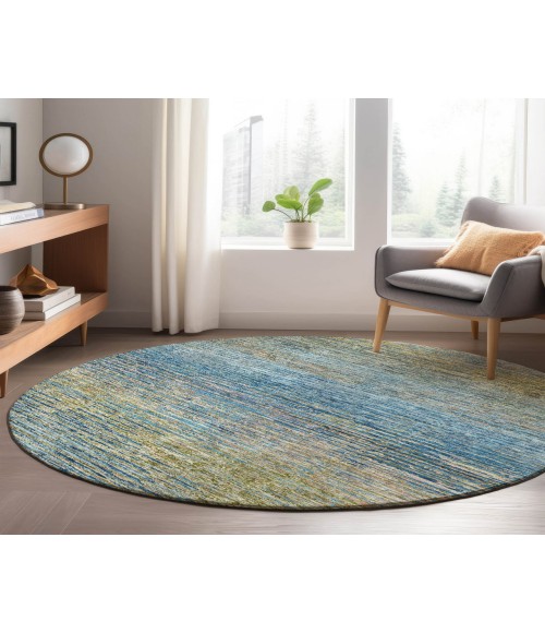 Dalyn Luxury Washable Trevi TV1 Denim 8' x 8' Round Rug