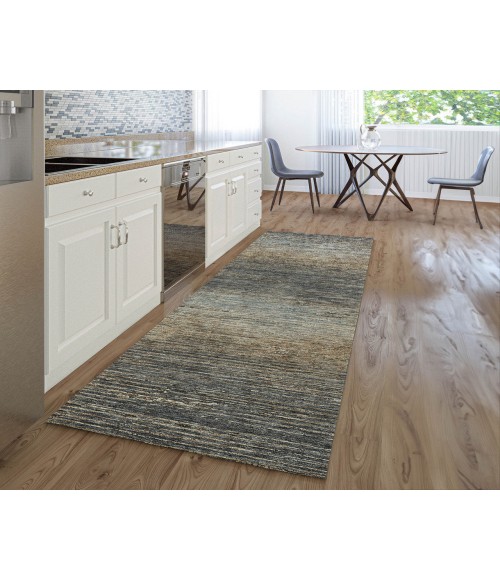 Dalyn Luxury Washable Trevi TV1 Pewter 2'3" x 7'6" Runner Rug