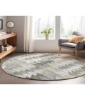 Dalyn Luxury Washable Trevi TV20 Taupe 8' x 8' Round Rug
